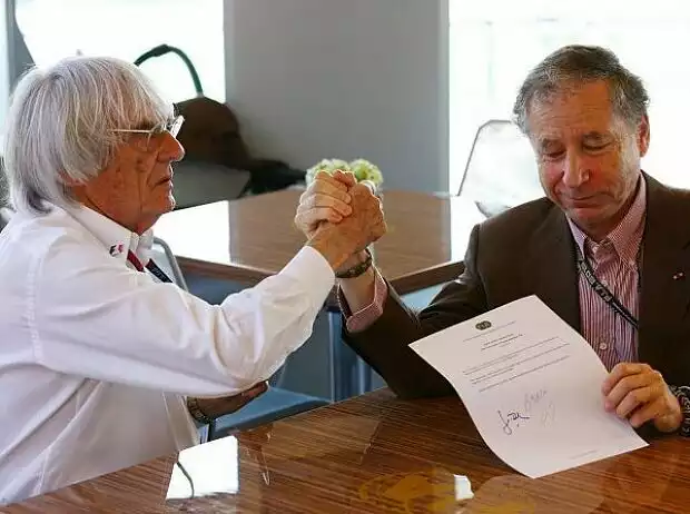 Bernie Ecclestone, Jean Todt Titel-Bild zur News: Bernie Ecclestone, Jean Todt