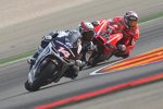 Randy de Puniet (Aspar) vor Andrea Dovizioso (Ducati) 