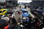 Mike Rockenfeller (Phoenix-Audi), Augusto Farfus (RBM-BMW) und Marco Wittmann (MTEK-BMW) 