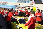 Mike Rockenfeller (Phoenix-Audi) und Wolfgang Ullrich 