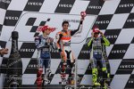 Jorge Lorenzo, Marc Marquez und Valentino Rossi 