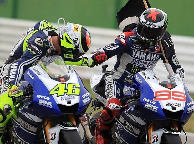 Jorge Lorenzo, Valentino Rossi