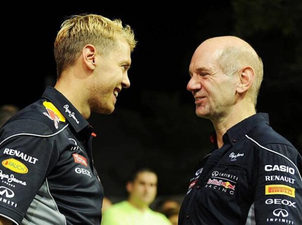 Sebastian Vettel, Adrian Newey Sebastian Vettel, Adrian Newey