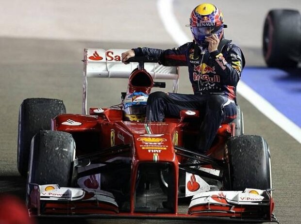 Fernando Alonso, Mark Webber, Taxifahrt