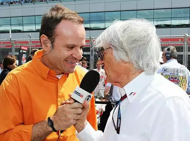 Rubens Barrichello, Bernie Ecclestone Titel-Bild zur News: Rubens Barrichello, Bernie Ecclestone