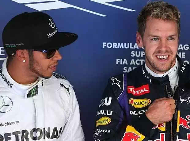 Titel-Bild zur News: Lewis Hamilton, Sebastian Vettel