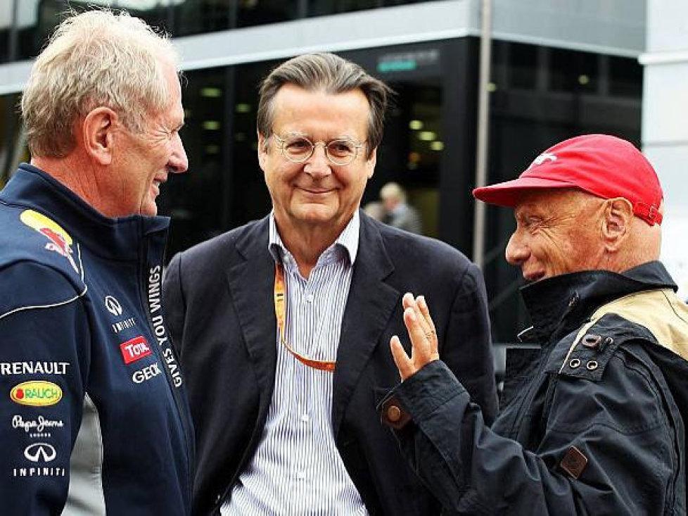 Helmut Marko, Hans Mahr, Niki Lauda