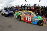 Der Gibbs-Toyota von Kyle Busch nach dem Crash im Freien Training am Samstag