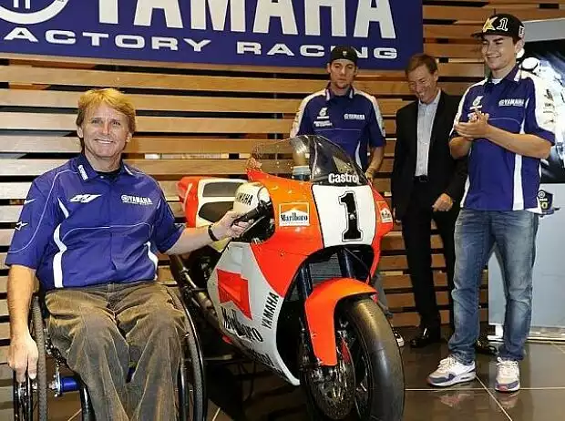 Titel-Bild zur News: Wayne Rainey, Ben Spies, Lin Jarvis, Jorge Lorenzo