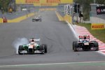 Paul di Resta (Force India) und Daniel Ricciardo (Toro Rosso) 