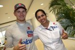 Nico Hülkenberg und Monisha Kaltenborn (Sauber) 