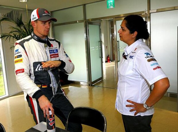 Nico Hülkenberg, Monisha Kaltenborn Nico Hülkenberg, Monisha Kaltenborn