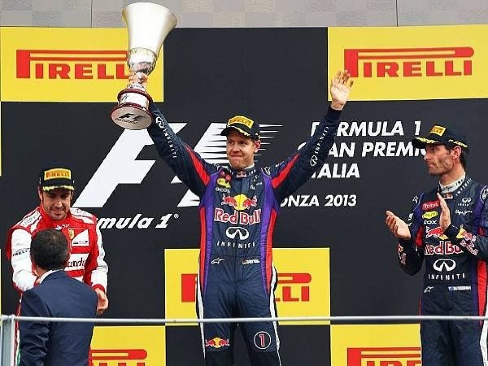 Fernando Alonso, Sebastian Vettel, Mark Webber