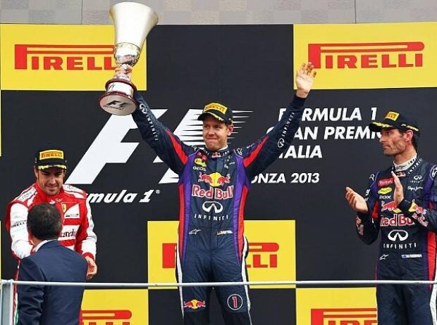 Fernando Alonso, Sebastian Vettel, Mark Webber Fernando Alonso, Sebastian Vettel, Mark Webber