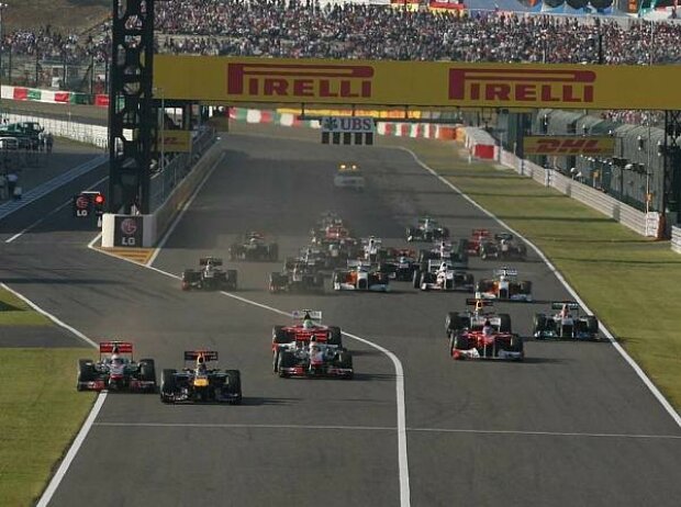Sebastian Vettel und Jenson Button Sebastian Vettel und Jenson Button
