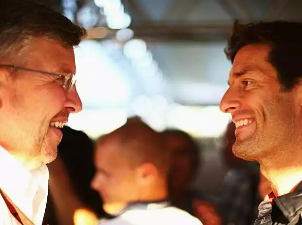 Ross Brawn, Mark Webber Titel-Bild zur News: Ross Brawn, Mark Webber