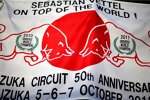 Fan-Transparent für Sebastian Vettel (Red Bull) 