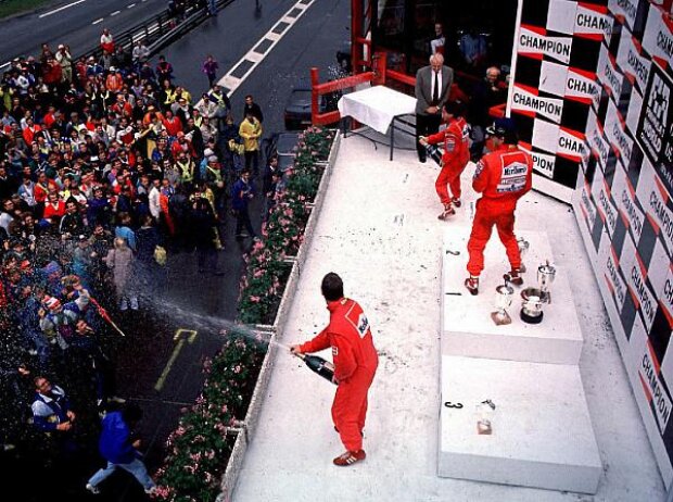 Titel-Bild zur News: Alain Prost, Ayrton Senna, Nigel Mansell