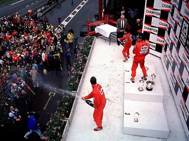 Alain Prost, Ayrton Senna, Nigel Mansell Titel-Bild zur News: Alain Prost, Ayrton Senna, Nigel Mansell