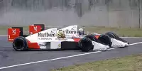 Kollision: Ayrton Senna und Alain Prost in Suzuka 1989