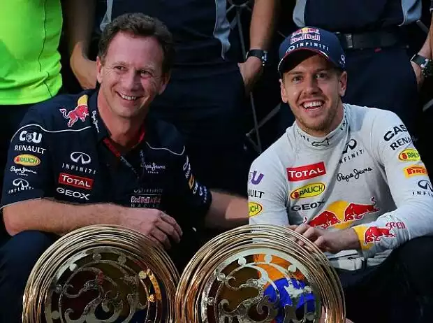Titel-Bild zur News: Sebastian Vettel, Christian Horner