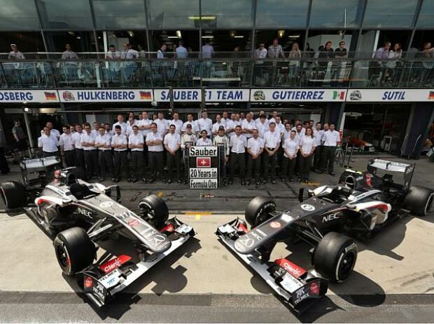 Das Sauber-Team der Saison 2013 Das Sauber-Team der Saison 2013