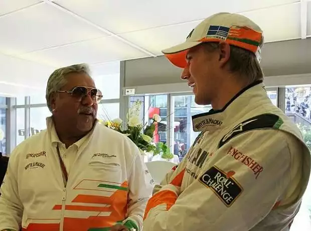 Vijay Mallya und Nico Hülkenberg Titel-Bild zur News: Vijay Mallya und Nico Hülkenberg