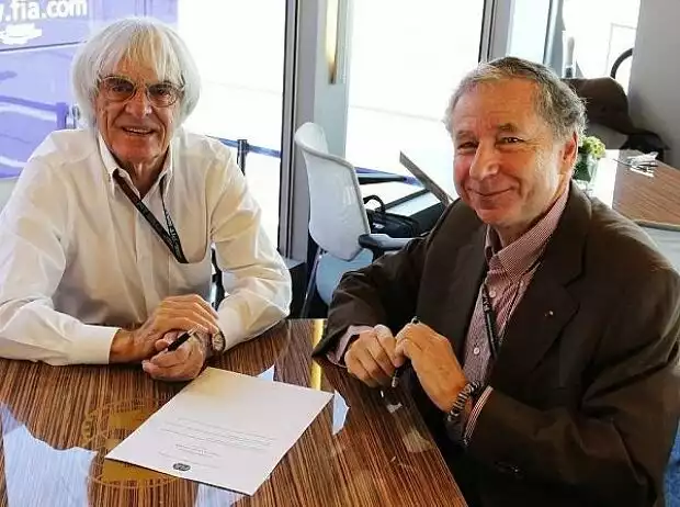 Bernie Ecclestone, Jean Todt Titel-Bild zur News: Bernie Ecclestone, Jean Todt