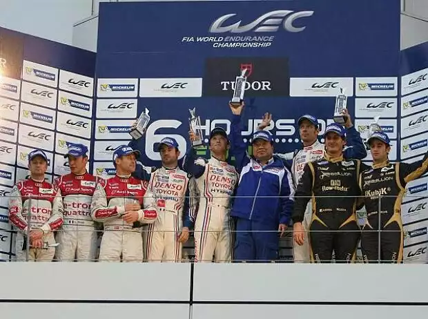 Titel-Bild zur News: Loic Duval, Kazuki Nakajima, Andrea Belicchi, Mathias Beche