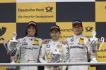Roberto Merhi (HWA-Mercedes), Timo Glock (MTEK-BMW) und Bruno Spengler (Schnitzer-BMW) 