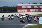 Moto3 Feld nach der Startphase