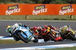 Pol Espargaro vor Alex de Angelis und Thomas Lüthi 