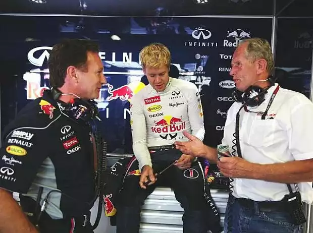 Sebastian Vettel, Christian Horner, Helmut Marko Titel-Bild zur News: Sebastian Vettel, Christian Horner, Helmut Marko
