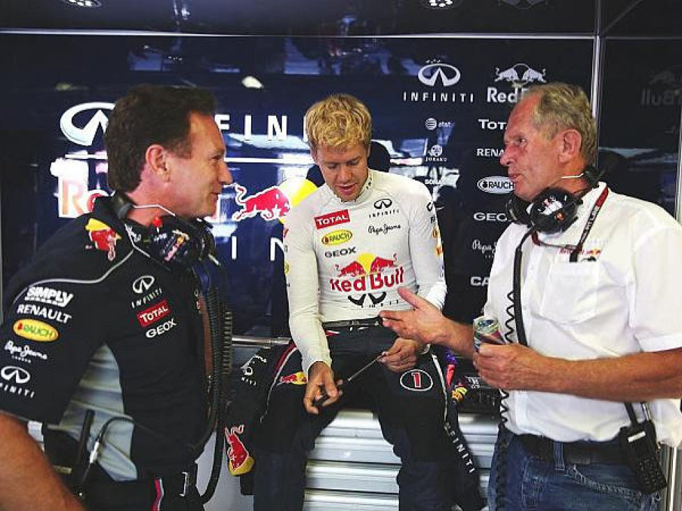 Sebastian Vettel, Christian Horner, Helmut Marko