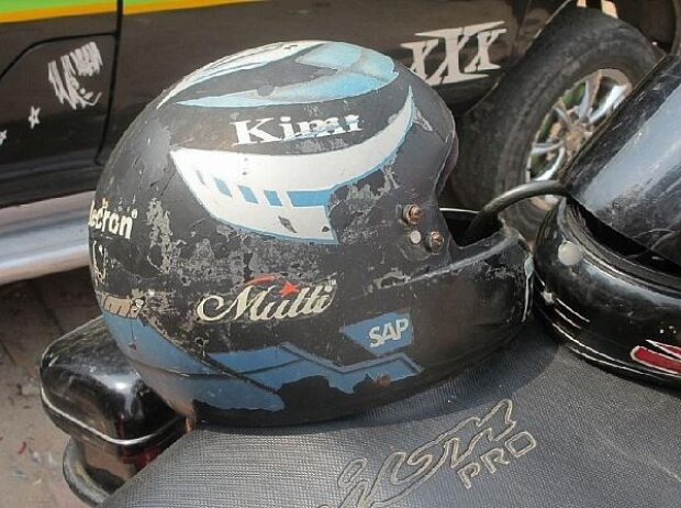 Kimi Räikkönen, Replika-Helm, Indien