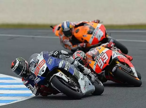 Titel-Bild zur News: Jorge Lorenzo, Marc Marquez, Daniel Pedrosa