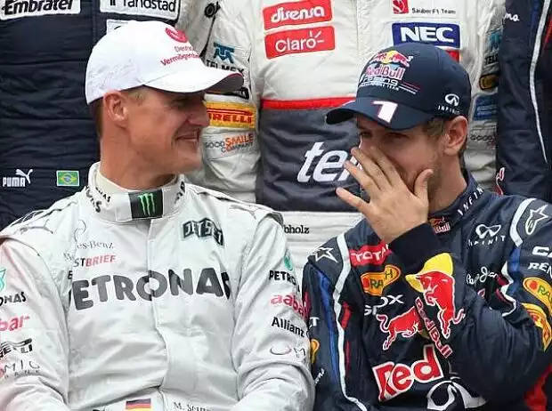 Titel-Bild zur News: Michael Schumacher, Sebastian Vettel