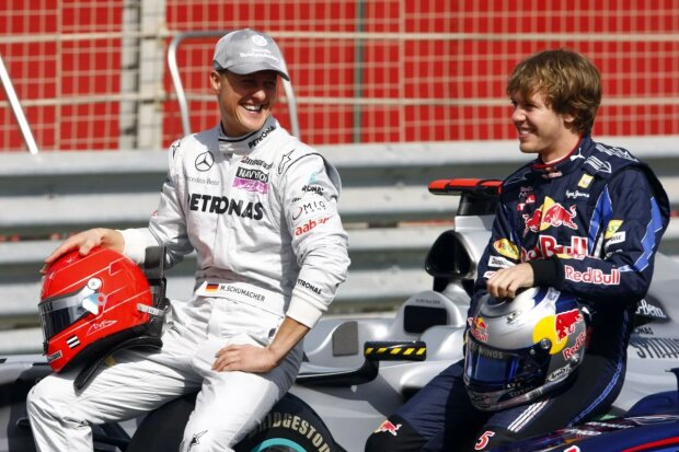 Michael Schumacher Sebastian Vettel Mercedes Mercedes AMG Petronas F1 Team F1Red Bull Infiniti Red Bull Racing F1 ~Michael Schumacher und Sebastian Vettel (Red Bull) ~ Michael Schumacher Sebastian Vettel Mercedes Mercedes AMG Petronas F1 Team F1Red Bull Infiniti Red Bull Racing F1 ~Michael Schumacher und Sebastian Vettel (Red Bull) ~
