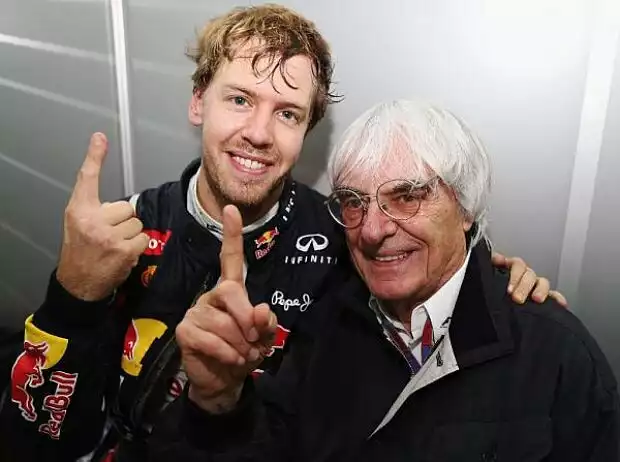 Sebastian Vettel, Bernie Ecclestone Titel-Bild zur News: Sebastian Vettel, Bernie Ecclestone