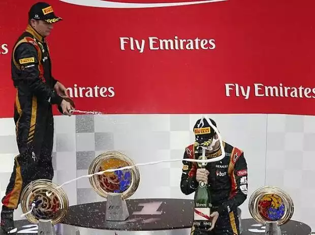 Titel-Bild zur News: Kimi Räikkönen, Romain Grosjean