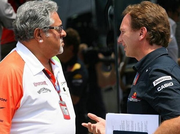 Christian Horner, Vijay Mallya Christian Horner, Vijay Mallya