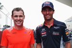 Le-Mans-Legende Tom Kristensen und Mark Webber (Red Bull) 