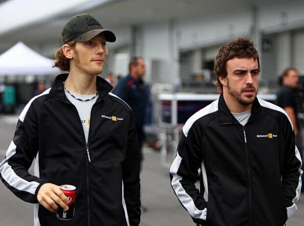 Fernando Alonso, Romain Grosjean Fernando Alonso, Romain Grosjean