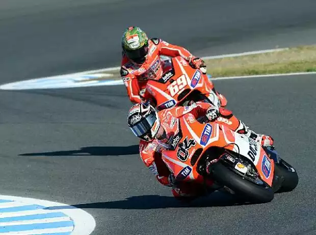 Andrea Dovizioso, Nicky Hayden Titel-Bild zur News: Andrea Dovizioso, Nicky Hayden