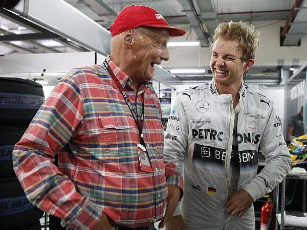 Niki Lauda und Nico Rosberg