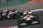 Adrian Sutil (Force India) und Esteban Gutierrez (Sauber) 