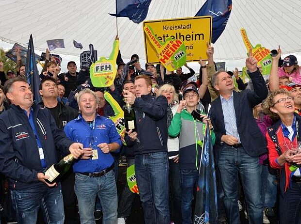 Vettel-Fans in Heppenheim