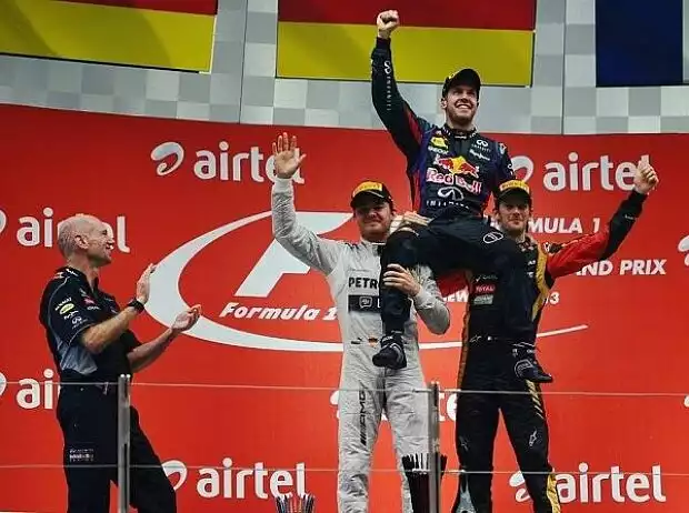 Adrian Newey, Nico Rosberg, Sebastian Vettel, Romain Grosjean Titel-Bild zur News: Adrian Newey, Nico Rosberg, Sebastian Vettel, Romain Grosjean