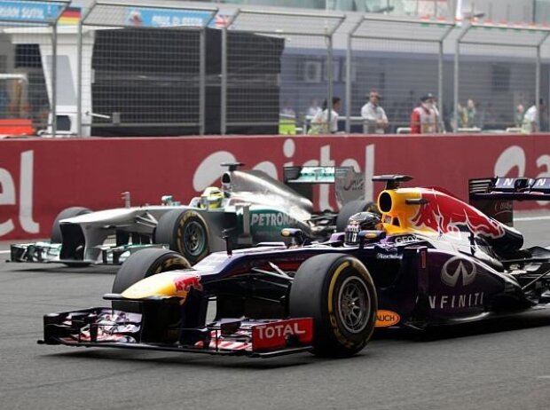 Titel-Bild zur News: Sebastian Vettel, Nico Rosberg