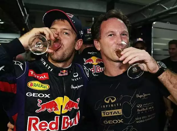 Sebastian Vettel, Christian Horner Titel-Bild zur News: Sebastian Vettel, Christian Horner